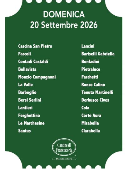 Domenica 20 Settembre 2026